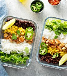 Healthy green meal prep with chicken Healthy green meal prep with chicken